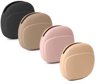 Oortjes Opberg Hoesje - 4 Stuks - Oortyejs-zaak - Siliconen - Opbergcase - Case Etui Oortjes - Opbergdoos voor oordopjes en oplaadkabel - Beschermhoes - Geschikt voor het opbergen van oordopjes, oplaadkabels en USB-sticks - 9*7.6*2.5cm - 4 Kleuren