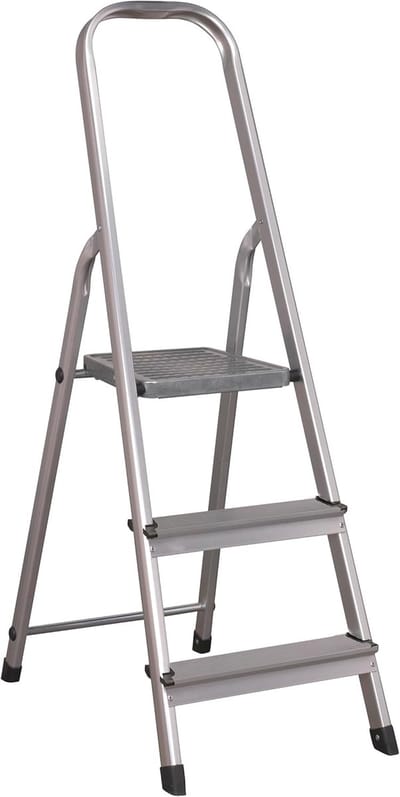 Lichtgewicht Aluminium Steekladder 3 Treden EN 131 - Max. 150 kg