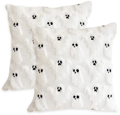 Dailygoods- Polyester Kussenhoes Set van 2 - Zachte Pluchen Stof - Huidvriendelijk - Slijtvast - Verstevigde Verborgen Rits - 45x45 cm