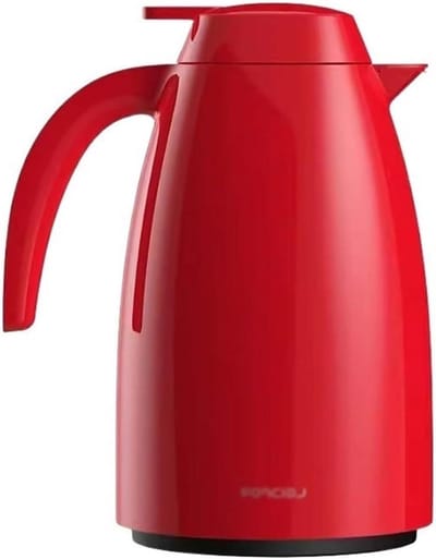 Geïsoleerde Waterkoker - Thermoskan Dispenser - Warme Dranken Serveren - 24 Uur Warmte Isolatie - 1500 ml Capaciteit - Rood