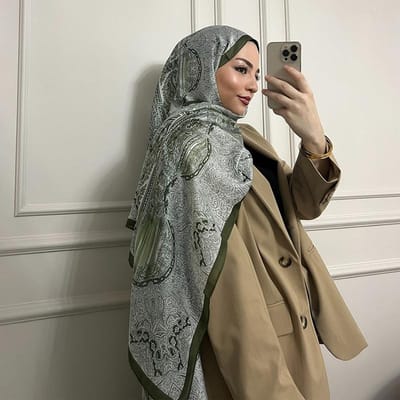 Luxe Sjaal Boheemse Stijl Cashew Print Sjaal Sjaal Hijab Sjaal Vrouwen Foulard Zachte Tulband Hoofdbanden gray