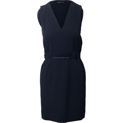Balenciaga V-hals Sheath jurk in zwart triacetaat