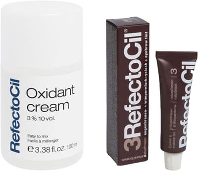 Refectocil Wenkbrauwverf 3 natuurbruin 15ml + Refectocil Cream ontwikkelaar 3% 100ml