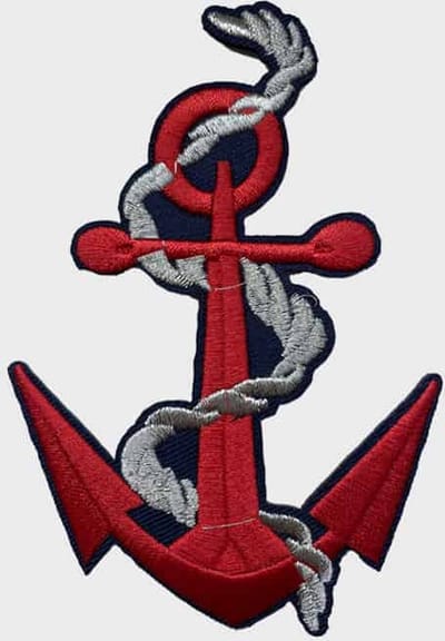 Patchy® – Anker Strijkpatch - Strijkapplicatie - Strijkembleem - Badge - Patches