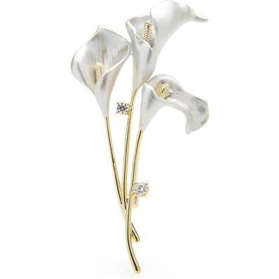 Nieuwe Emaille Lelie Bloem Broches Voor Vrouwen Kleur Bruiloften Banket Kantoor Broche Spelden Cadeaus
