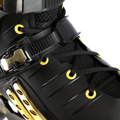 Inline skates - Skeelers - Vrije tijd skaten - Verwisselbare wielconfiguratie - Maat 36 - Zwart goud