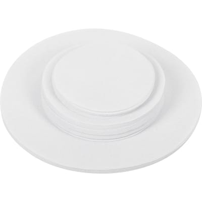 Tapis de Protection pour Plats en Feutre Séparateur de Rangement Anti-Friction Tapis Isolant Séparateur en Porcelaine pour Assiettes Alimentaires(Blanc 48 PCS) blanc