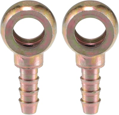 A ABSOPRO Banjo Universal Banjo Bolts 8mm ID Banjo Bolts Hose Support Adapter Replacement for Motorcycle Car Metal - ShopVlot