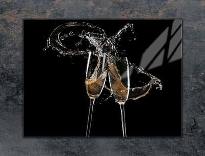 TMK ArtDeko - Snijplank - Glas - 70x52 cm - Wijn Motief