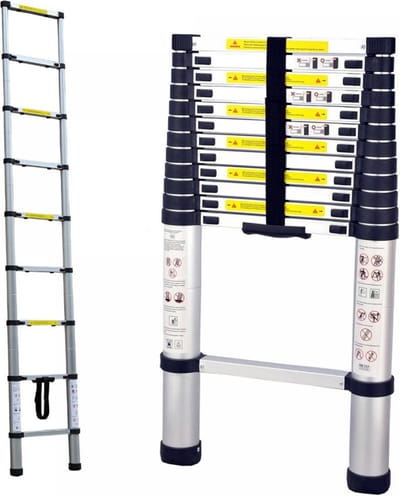 Esem Telescopische Ladder - 3,2m - Telescopische Ladders - Zilverachtig