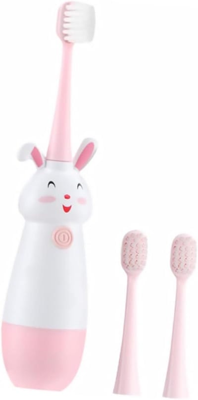 Elektrische Tandenborstel - Kinder Tandenborstel - Tanden Poetsen - Cartoon Vorm - 15.5 cm - Roze