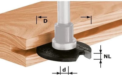 Festool 491056 Groeffrees Hardmetaal Schijf 16 mm Lengte 2.50 mm Afmeting, Ø 40 mm Werklengte 2.50 mm Schachtdiameter 6 mm