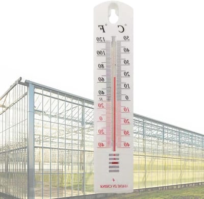 Temperatuurmeter - Klimaatindicator Weermeter - Temperatuur Bewaken - Nauwkeurig en Betrouwbaar - -40 tot 50 C - Wit
