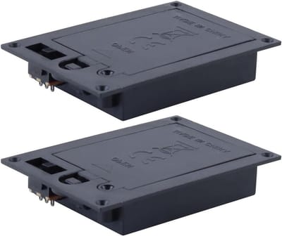 Batterijhouder - Opbergdoos - Apparaten Voeden - Met Metalen Veer - 3 x AAA - Brons