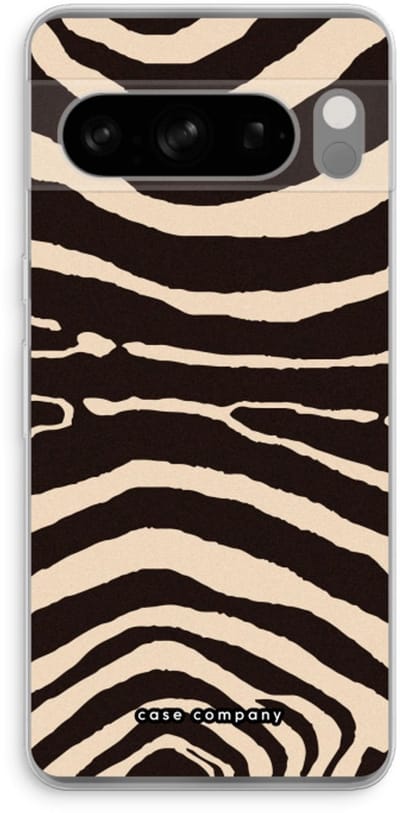 Case Company® - Hoesje geschikt voor Google Pixel 8 Pro hoesje - Arizona Zebra - Soft Cover Telefoonhoesje - Bescherming aan alle Kanten en Schermrand