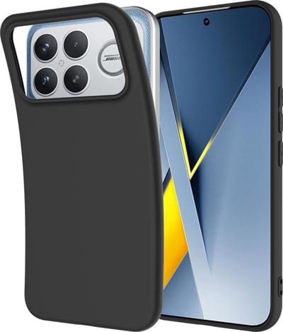 Just in Case hoesje geschikt voor Xiaomi Poco F8 Ultra Hoesje Siliconen - Flexibele Case - Zwart