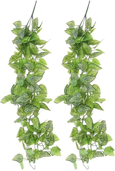 Dailygoods- Kunstmatige Klimplanten 105 cm - 2 Stuks - Kunstplanten voor Binnen/Buiten - Decoratie voor Balkon/Tuin - Hoogwaardige Kunststof - Realistisch Uiterlijk - Nepplant