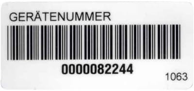 Beha Amprobe 2389952 1063D Sticker 1 stuk(s)