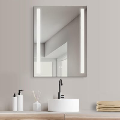 LED Badkamerspiegel met Antifogfunctie en Verlichting 60x80 cm - Dimbare Lichtkleur