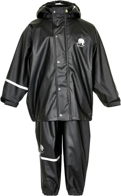 Celavi - Basic regenpak voor kinderen - Solid - Zwart - maat 70 (6 Months)