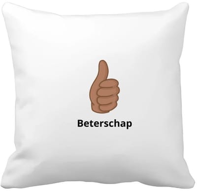 Akyol - beterschap duim Kussen hoes - Beterschap - iemand die ziek is of iets gebroken heeft - snel beter worden - beterschap cadeau - cadeau - kado - geschenk - gift - 40 bij 40 cm