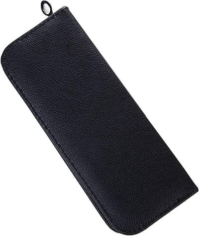 Holster Bag voor Stylisten, Waterdichte Schaar Tas voor Kappers, Opbergzak voor Haartools en Kam - Zwart PU Leer