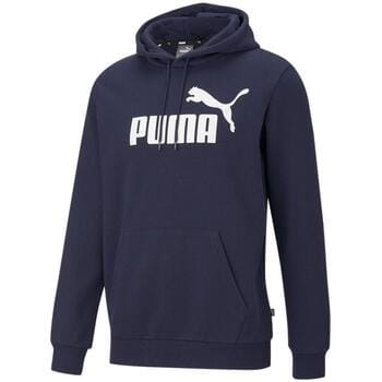 PUMA ESS Big Logo Hoodie FL Heren Trui - Donkerblauw - Maat S