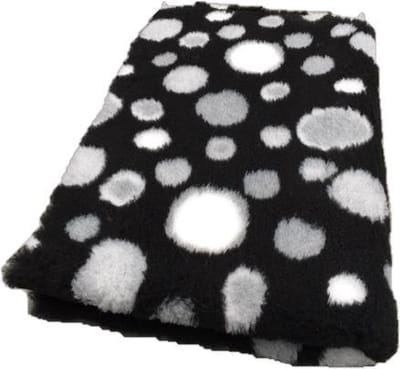 Topmast Vetbed Hondendeken Dierenmat  Circles Zwart Grijs Wit - latex anti-slip 150x100cm - Machinewasbaar