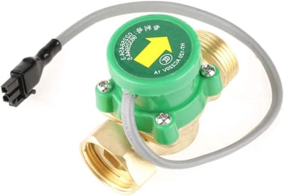 Stroomsensor voor Warm Water, AC 220V G3/4"-3/4" Stroomschakelaar voor Douchepomp en Watercirculatie