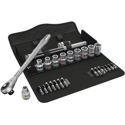 Wera Zyklop Metal 8100 SC 7 05004077001 Dopsleutelset Metrisch 1/2 (12,5 mm) 28-delig