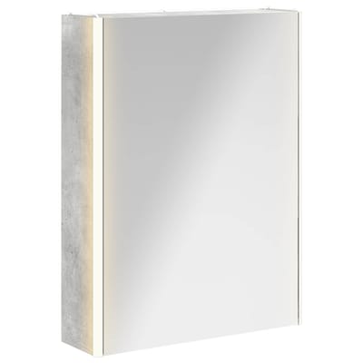vidaXL - Badkamerspiegelkast - Beton - Grijs - 53,5 - x - 15,5 - x - 70 - cm