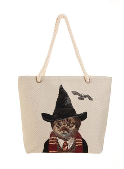 Handtas - Boodschappentas - Beach tas - Strandtas - Luxe - Magical Cat - Magische Kat