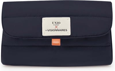 Unio Hamburg x Les Visionnaires toilettas Puffy Unio Cosmetic Bag Navy donkerblauw