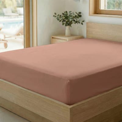 Zelesta Special Cooling Serene Hoeslaken - Terracottaroze 140x200cm