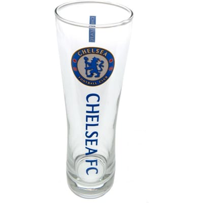 Chelsea FC officieel hoog bierglas One Size blauw