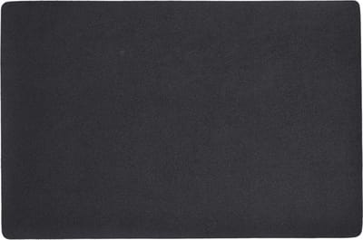 Zeller placemats lederlook - 45 x 30 cm - zwart - vegan leer - tafel onderleggers