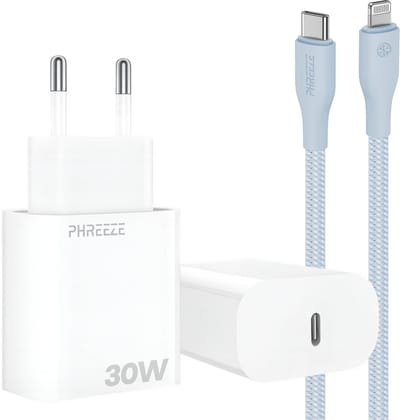 30w snellader met kabel geschikt voor iPhone en iPad met Lightning poort - Usb C adapter set