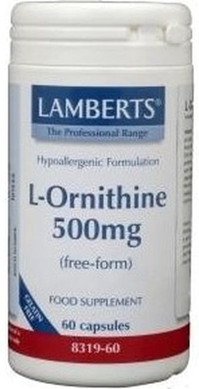 Lamberts L-Ornithine 500 mg - 60 capsules