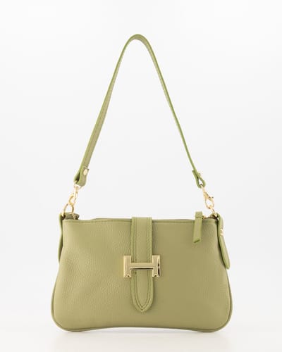 Teatro - Burnley - Handtas - Crossbodytas - Leer - Classic Grain - Moss Green - Handgemaakt in Italië