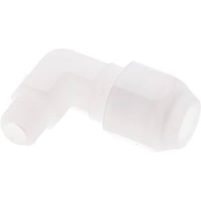 6x8mm & R1/8'' PP Elleboog Slangfitting met Mannelijke Schroefdraad 10bar/145psi [2 stuks]