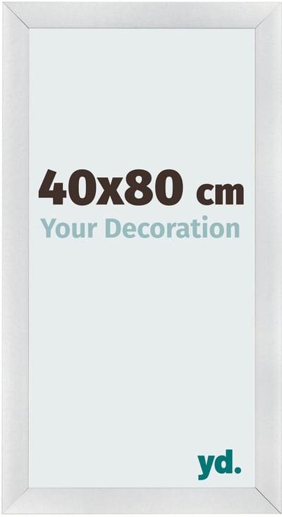 Your Decoration - Fotolijst 40x80 cm - MDF - Zilver Mat - Pisa