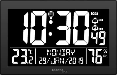 Digitale Draadloze Tafel- en Wandklok met Temperatuur en Luchtvochtigheid