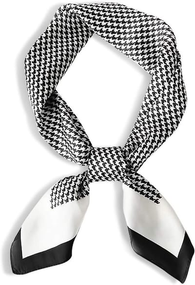 Zijde Sjaals voor Dames in Klassiek Houndstooth Patroon | Zachte Mulberry Zijde | Elegante Modeaccessoire voor Lente en Herfst