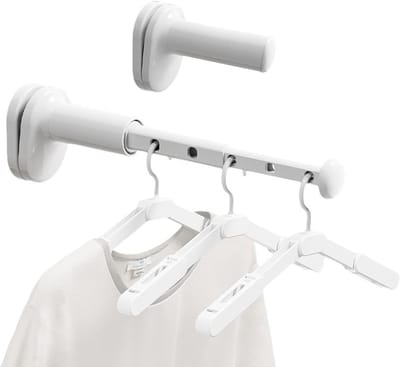 2-Pack Reis Droogrek Klein Opvouwbaar Wanddroger Uitbreidbaar Ruimtebesparend voor Kleding Camping en Hotels