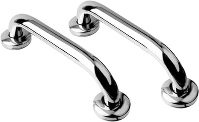 Badkamer handgrepen - Veiligheidshulpmiddel - Extra valpreventie - Roestvrij staal - 2 stuks - Zilverkleurig