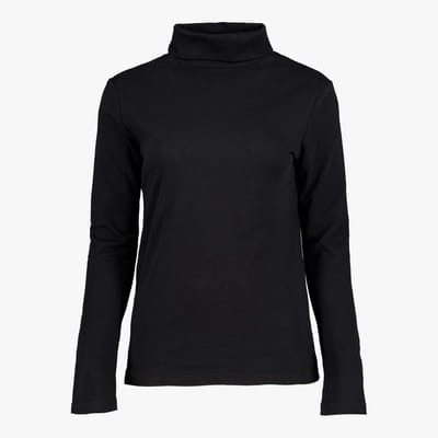 Mountain Peak dames thermoshirt met rollneck zwart - Maat S