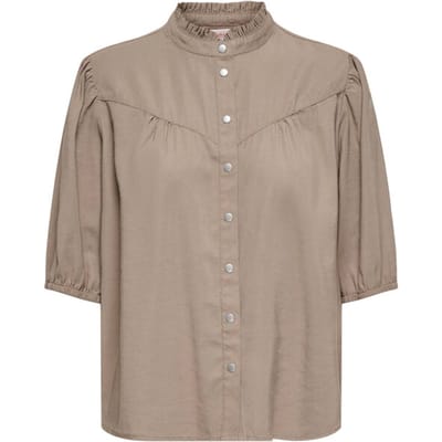 ONLY - ONLARIS LIFE 2/4 FRILL SHIRT WVN CC - Meisjes - Blouses