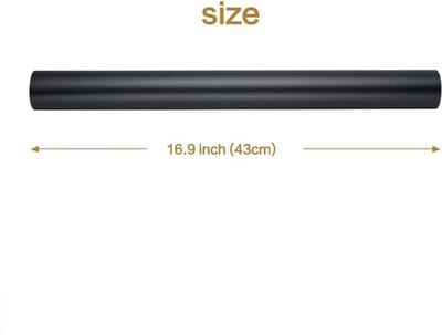 SnelShoppen - 9m x 43cm Zwart Mat Cadeaupapier - Hoogwaardige Shiny Verpakking voor Verjaardag, Kerst, Babyshower en Feestelijke Decoratie