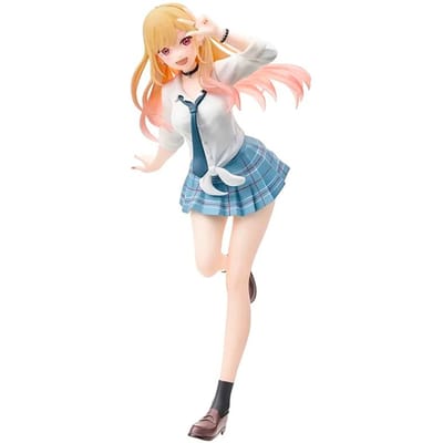 Mijn Dress Up Darling MARIN KITAKAWA Anime Figuur 18cm PVC Model Uniform Cosplay Verzamelaar Cadeau beige