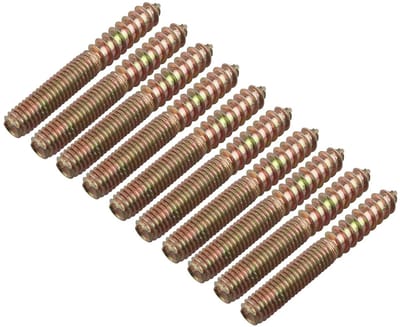 Meubelschroeven - Hout metaal - Meubels repareren - Verzinkt sterk - M8 60MM 10 stuks - Brons